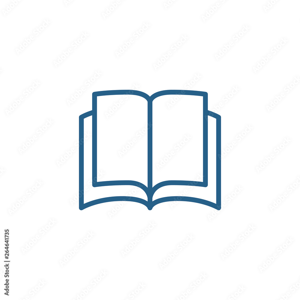 Book vector icon. Open pages symbol. Book vector icon. Open pages symbol.