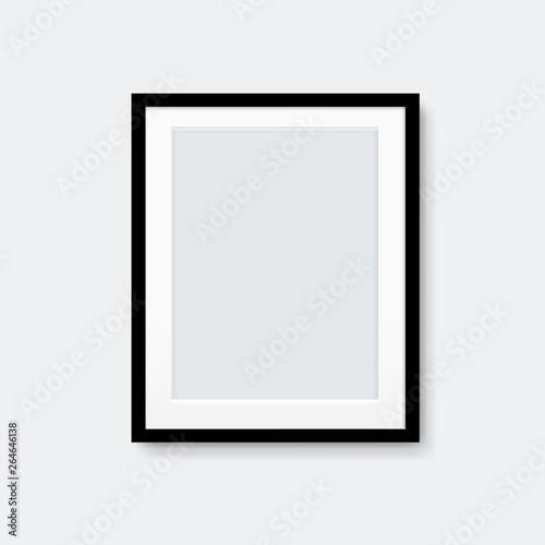 Picture Frame Isolated Grey Background