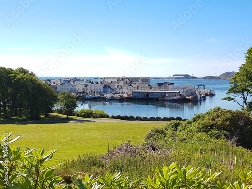 Canvas Print Town of Stornoway in Scotland