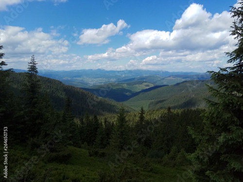 view of the mountains