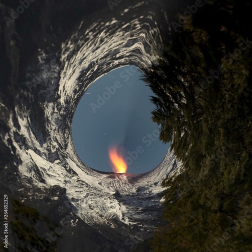  Tiny planet Volcano