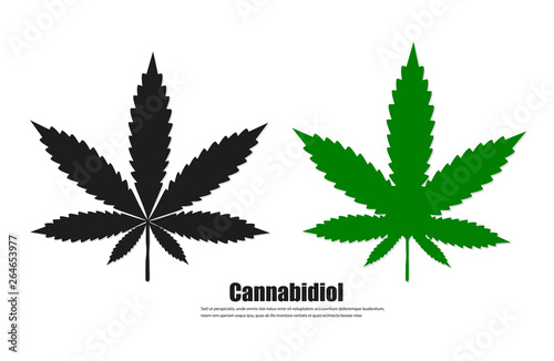 Cannabis sign icon. vector illustration concept image icon