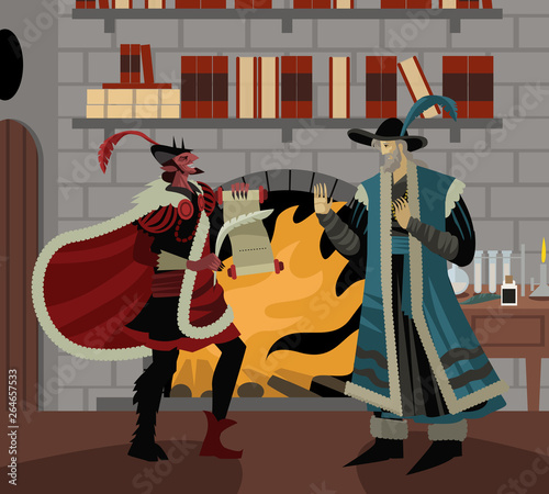faust and the devil pact scene 