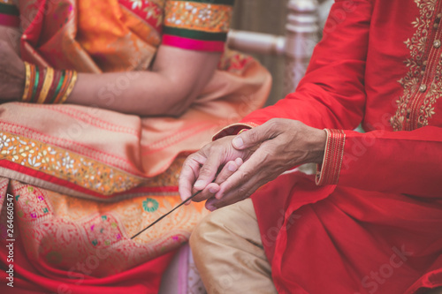 Indian pre wedding ceremony pooja ritual items