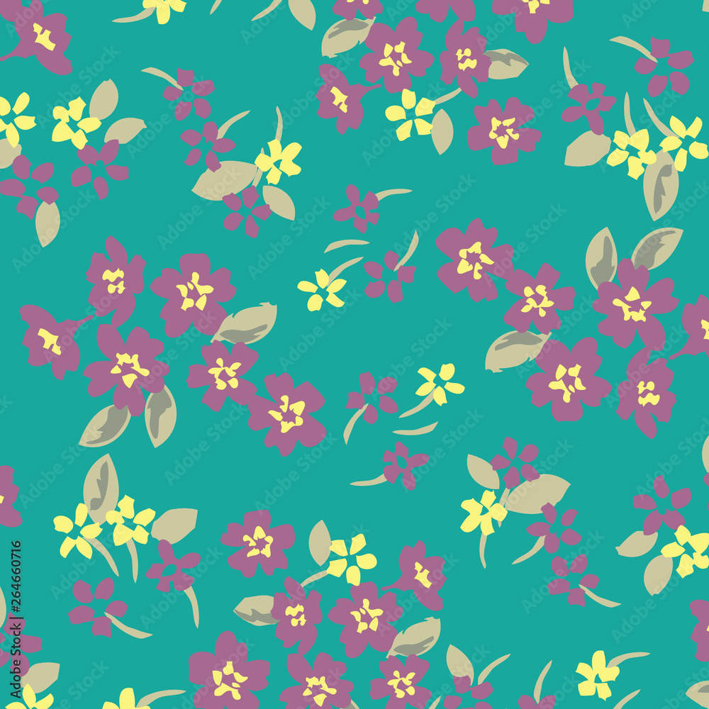 Fashionable pattern in small flowers. Floral background for textiles. Fashionable pattern in small flowers. Floral background for textiles.
