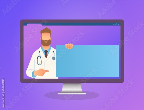 Online medicine concept
