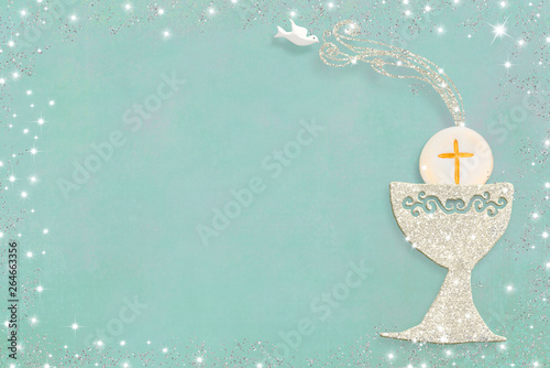 First holy communion invitation card.