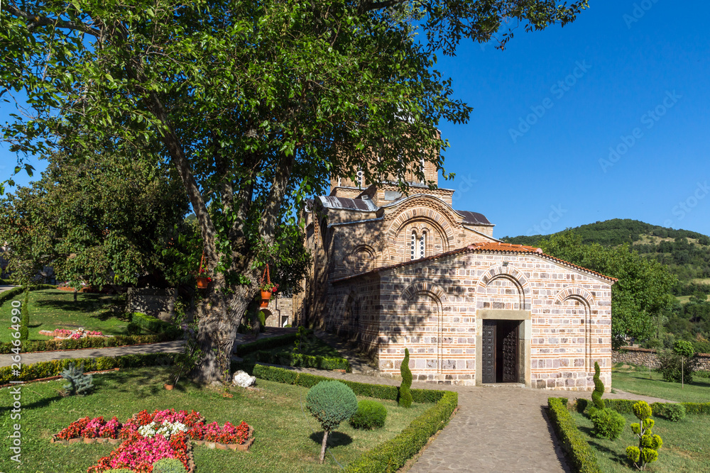 Sunset view of Lesnovo Monastery of St. Archangel Michael and St. Hermit Gabriel of Lesnovo, Republic of North Macedonia Sunset view of Lesnovo Monastery of St. Archangel Michael and St. Hermit Gabriel of Lesnovo, Republic of North Macedonia