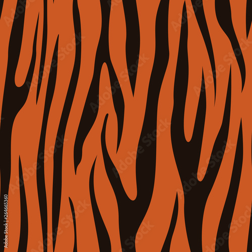 Seamless animalistic pattern with stripes, tiger skin, safari pattern