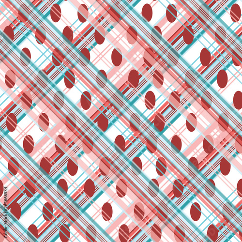 Tartan pattern. Geometric elements for fabric, textile