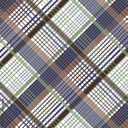Tartan pattern. Geometric elements for fabric, textile