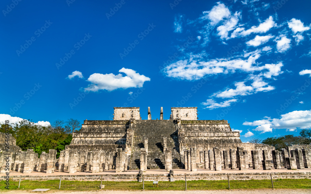 Temple of the Warriors in Chichen Itza, Mexico