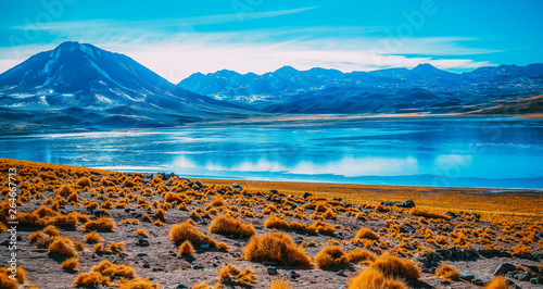 hermoso paisaje en San Pedro de Atacama, Chile photo
