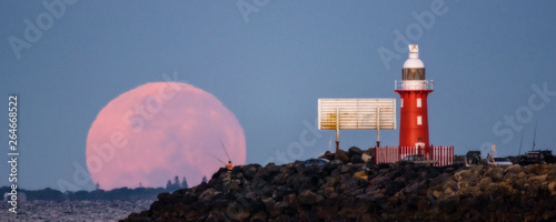 North Mole Moonset