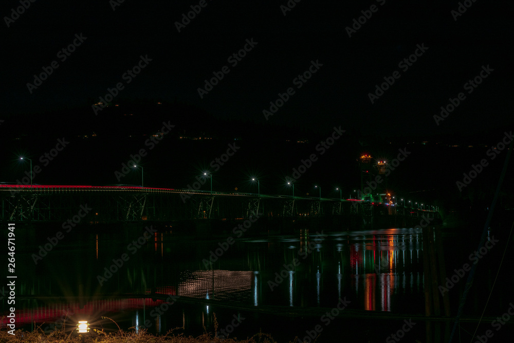 Hood River Bridge at Night