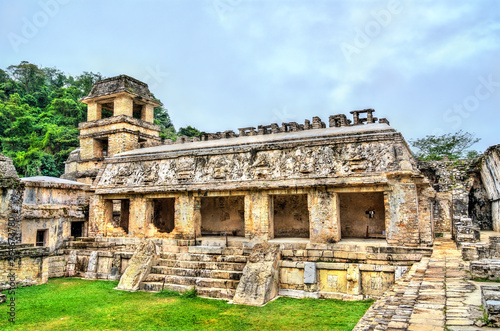 The Palace at the Maya Archeological Site in Palenque, Mexico © Leonid Andronov