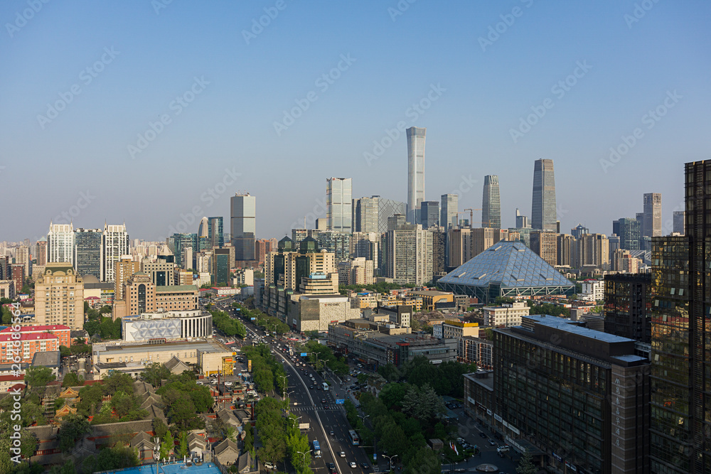 Naklejka premium Beijing Skyline