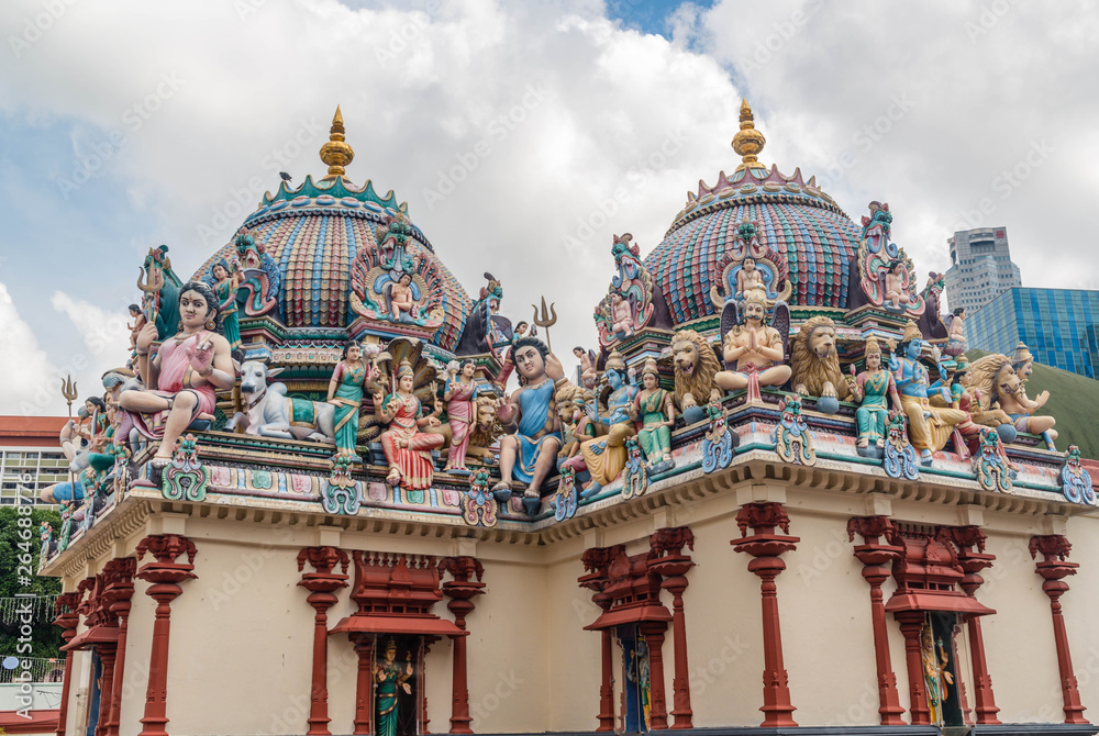 Obraz premium Sri Mariamman hindu temple in Singapore.