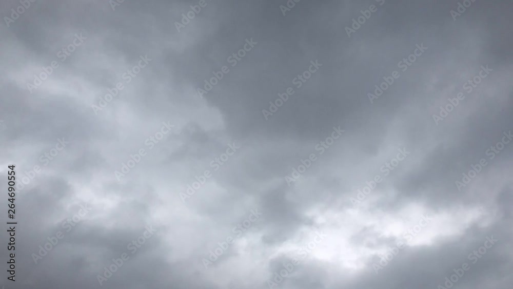 曇り空　タイムラプス