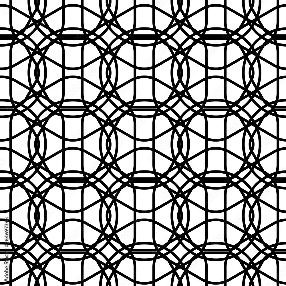 Vector seamless pattern. Modern stylish texture with monochrome trellis. Repeating geometric grid. Simple graphic design. Vector seamless pattern. Modern stylish texture with monochrome trellis. Repeating geometric grid. Simple graphic design.