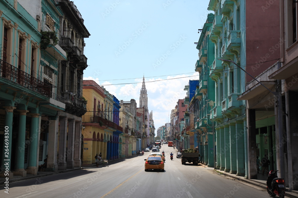 colorful cuban street