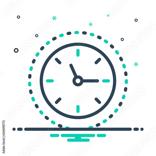 Mix line icon for around the clock