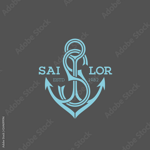 Monogram letter S