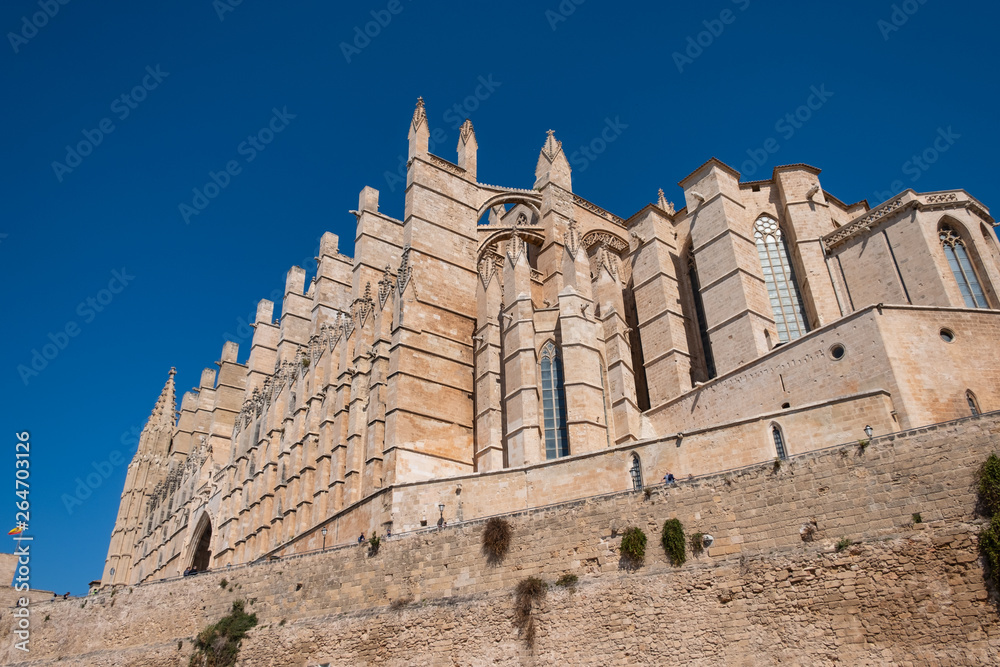 Catedral gótica de Santa María de Palma de Mallorca. Islas Baleares. España.