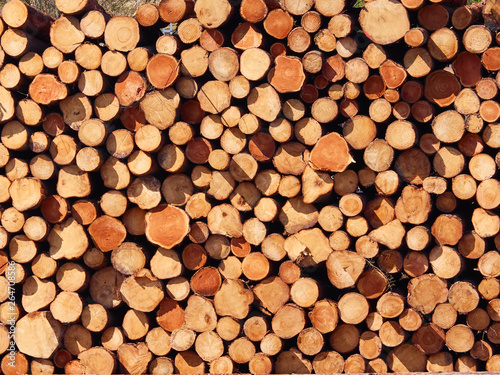 Firewood stacked background