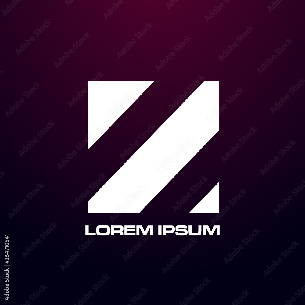 abstract square logo icon for business company