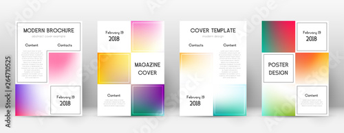 Flyer layout. Business pleasant template for Broch