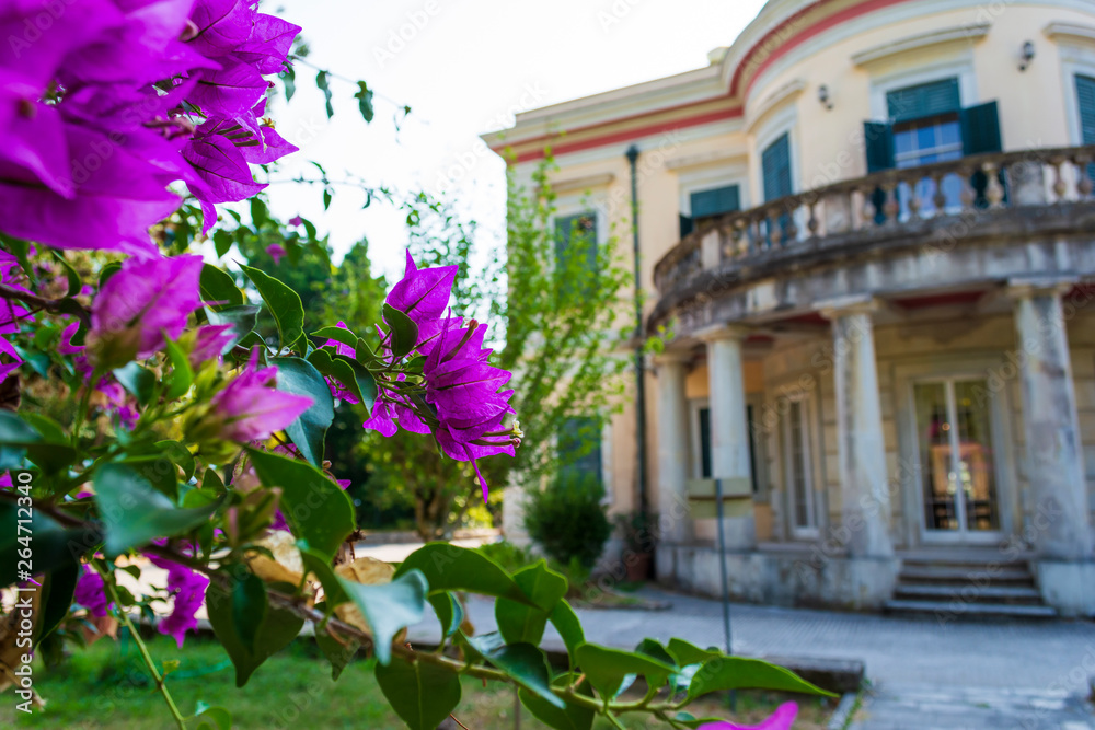 Mon Repos palace in Corfu island, Greece