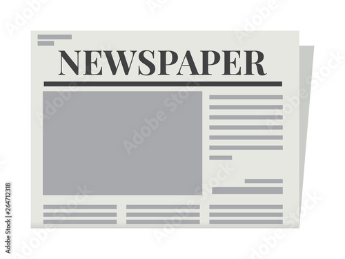 Newspapers template. Isolated Vector Illustration