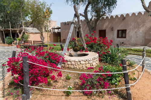 Ancient well in Emirates Heritage village Abu Dhabi, UAE
