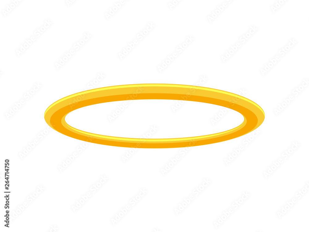Set Halo angel ring . Holy golden nimbus circle isolated on black  transparent background. Vector stock illustration Stock Vector Image & Art  - Alamy