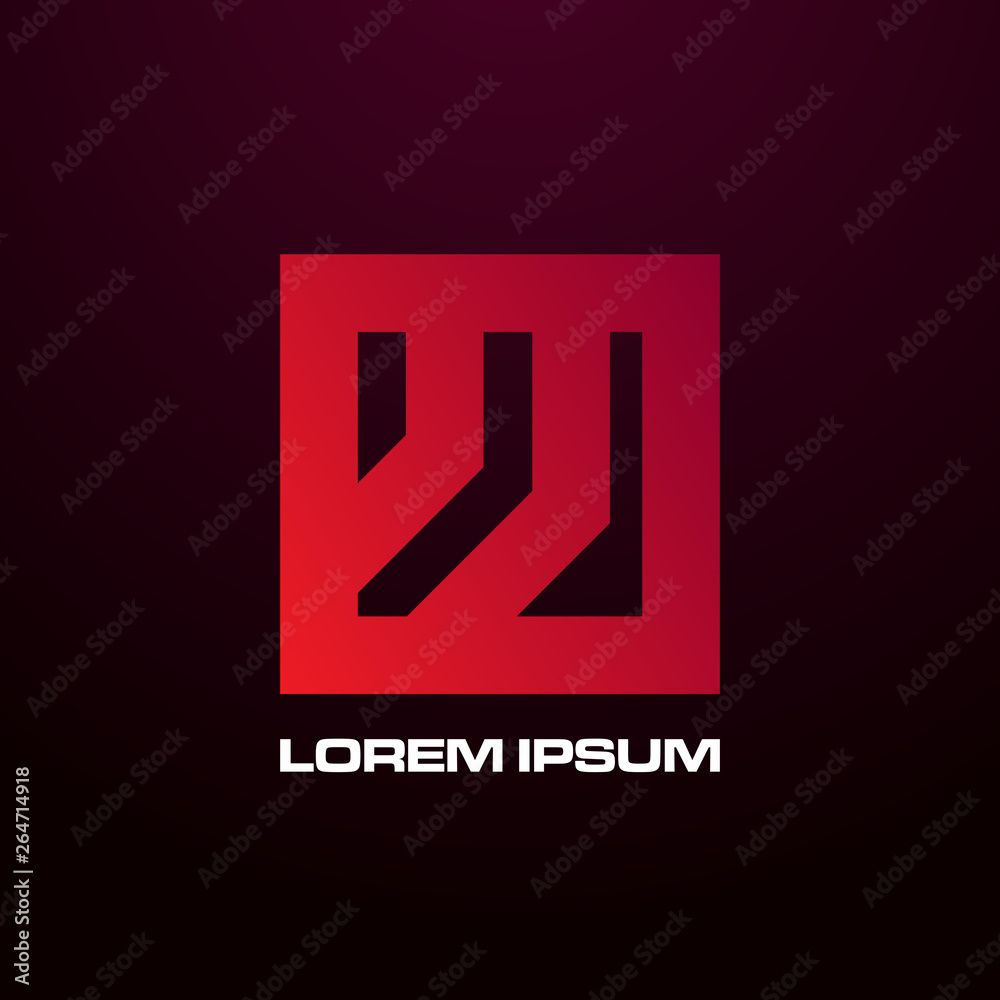 abstract geometry logo icon for technology company abstract geometry logo icon for technology company