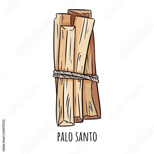 Palo Santo holy wood tree aroma sticks from Latin America. Smudge burning incense bundle