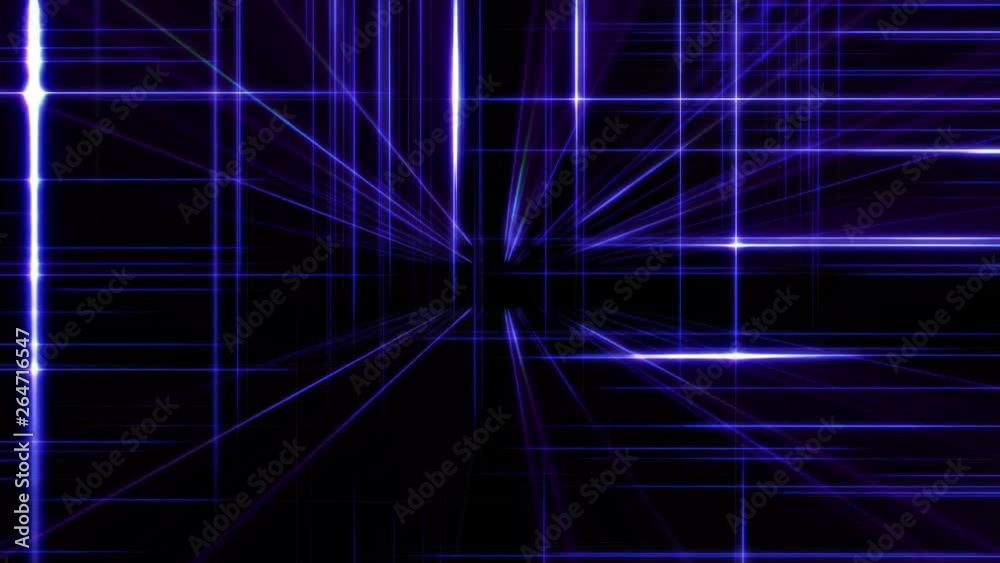 3d line neon cube in space 3d line neon cube in space