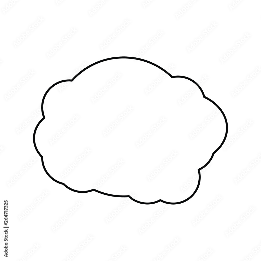 cloud line vector icon cloud line vector icon
