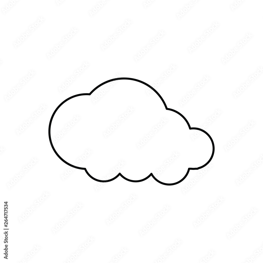 cloud line vector icon cloud line vector icon