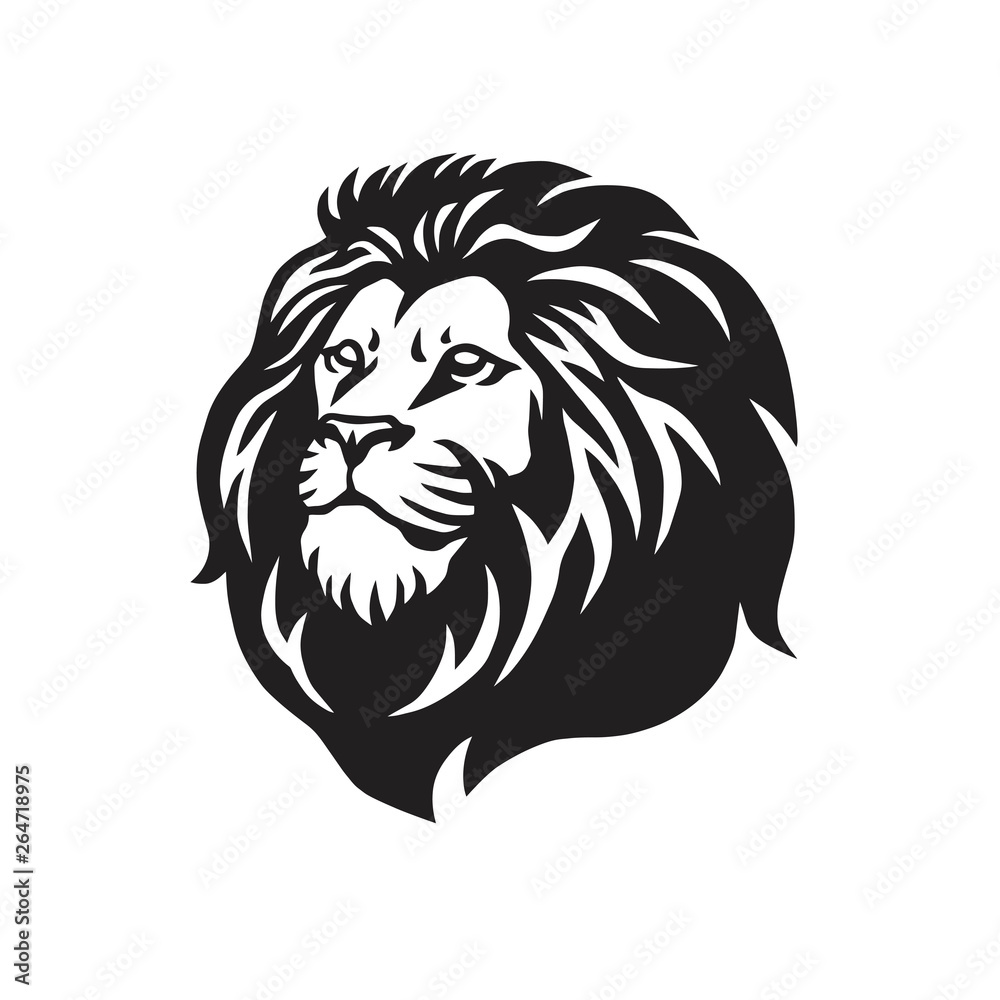 Wild Lion Vector Icon Logo Mascot Template Design
