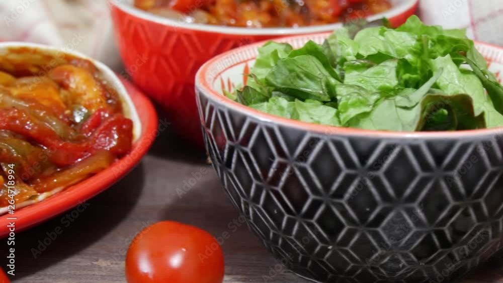 Fajitas with chicken , mexican cuisine, tex-mex cuisine Fajitas with chicken , mexican cuisine, tex-mex cuisine