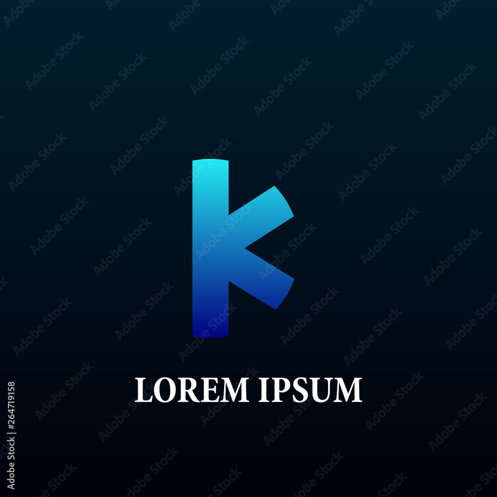 Obraz premium initial letter logo icon for business company