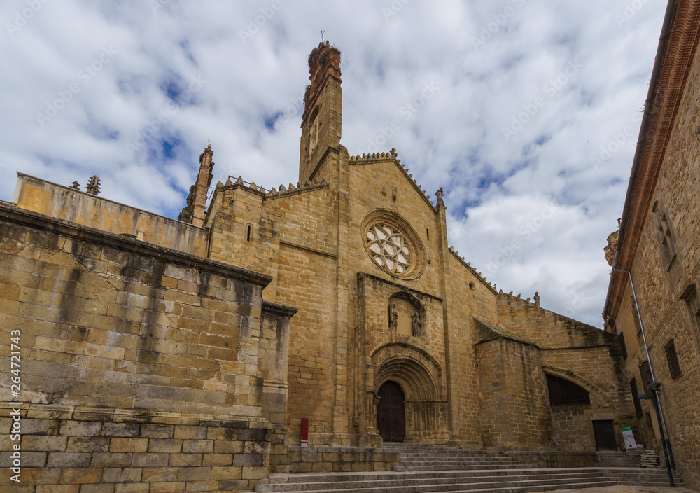 Old Cathedral of Plasencia or Catedral de Santa Maria. Is a Catholic temple of the Spanish city of Plasencia, Region of Extremadura, Spain. Romanesque style