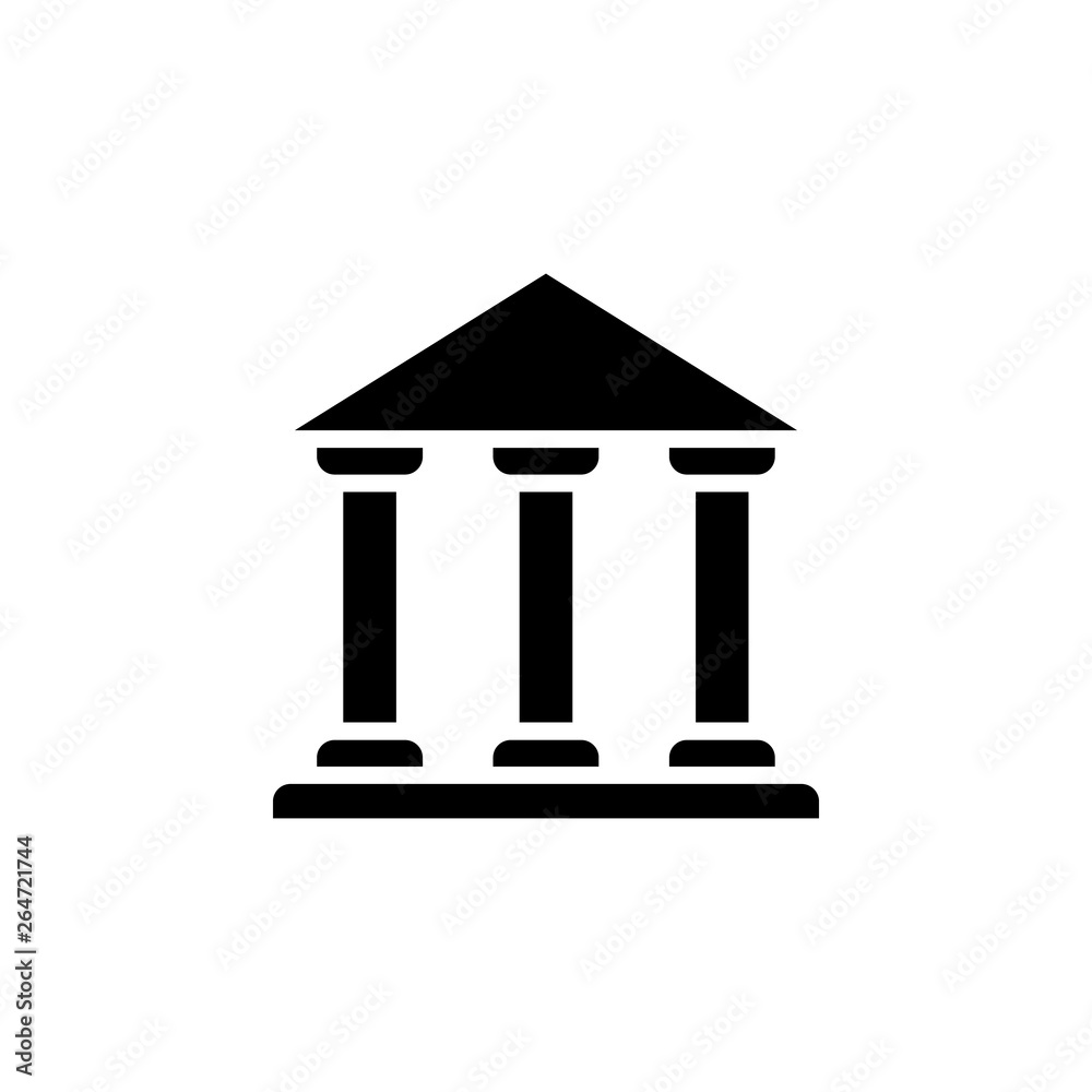 Bank icon vector. Bank vector design. sign design. flat style. Vector EPS 10 Bank icon vector. Bank vector design. sign design. flat style. Vector EPS 10