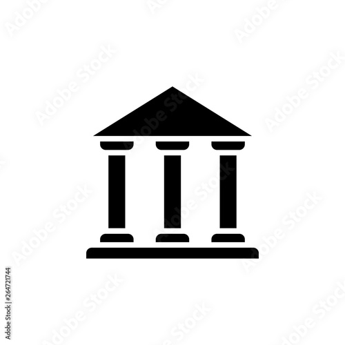 Bank icon vector. Bank vector design. sign design. flat style. Vector EPS 10
