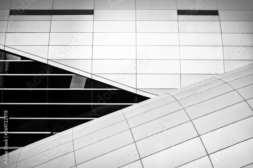 Canvas Print Metro station in abstract black and white