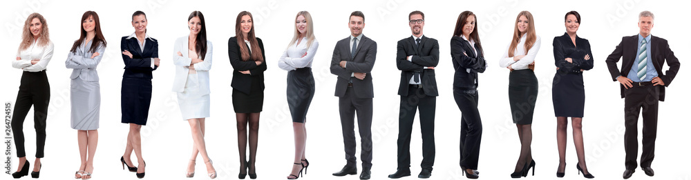 group of successful business people isolated on white group of successful business people isolated on white