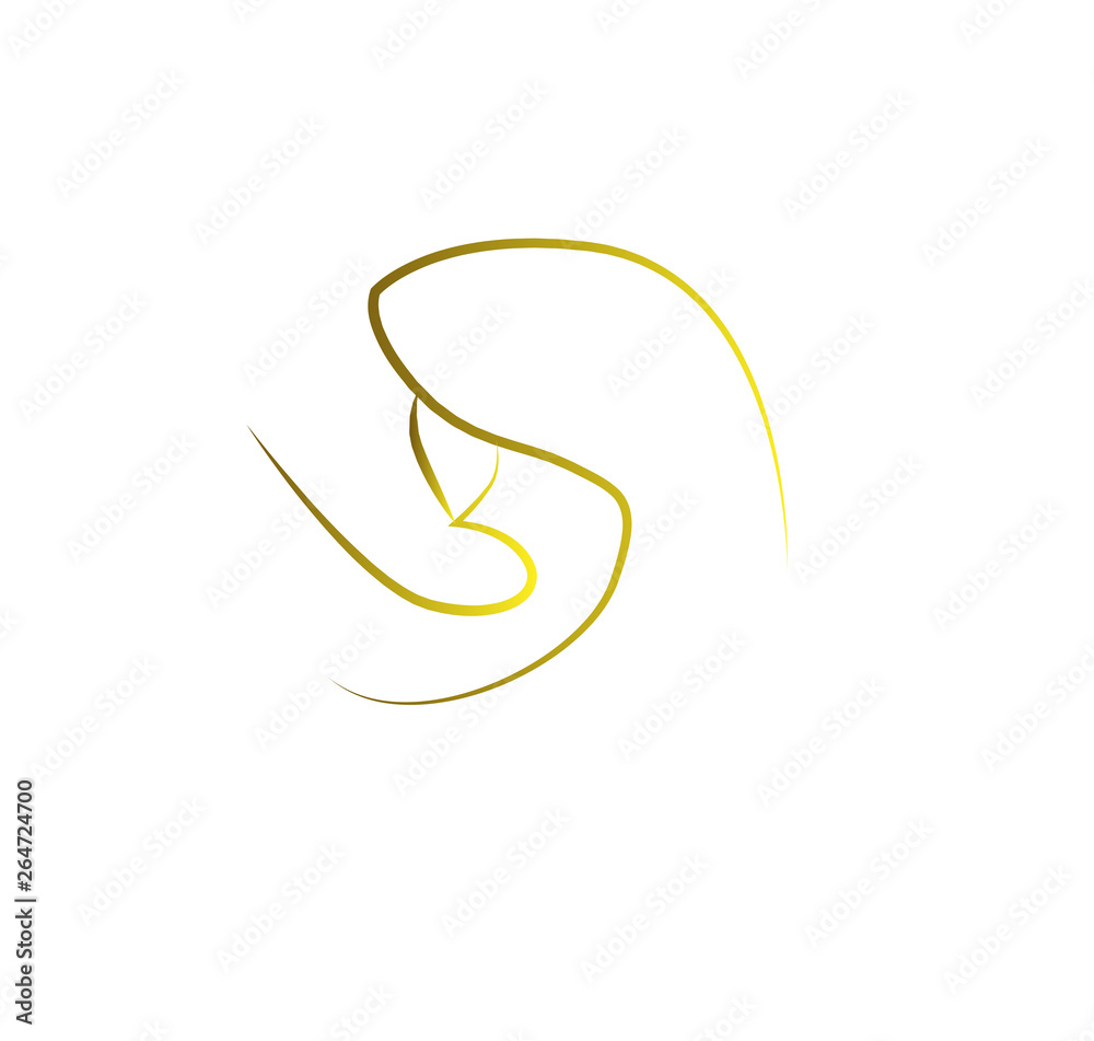 Fototapeta premium hijab logo icon for women fashion