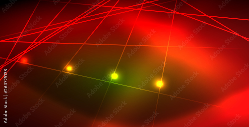 Neon glowing wave, magic energy and light motion background Neon glowing wave, magic energy and light motion background